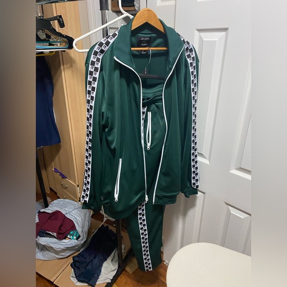 10.Deep - Checkered Flag Track Suit Set green XL - Picture 2 of 8